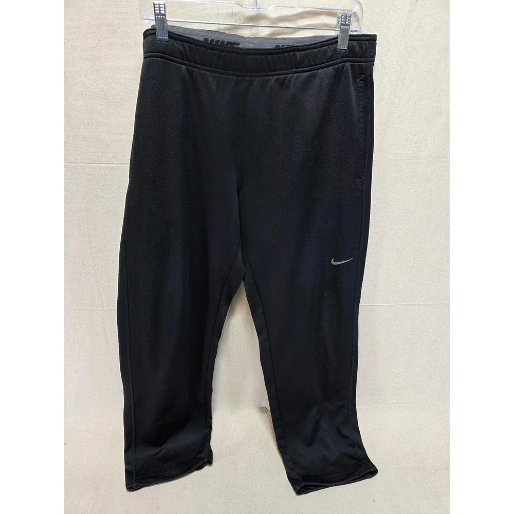 Nike Therma-FIT Mens Black Fleece Lined Training Sweatpants Size M 2770